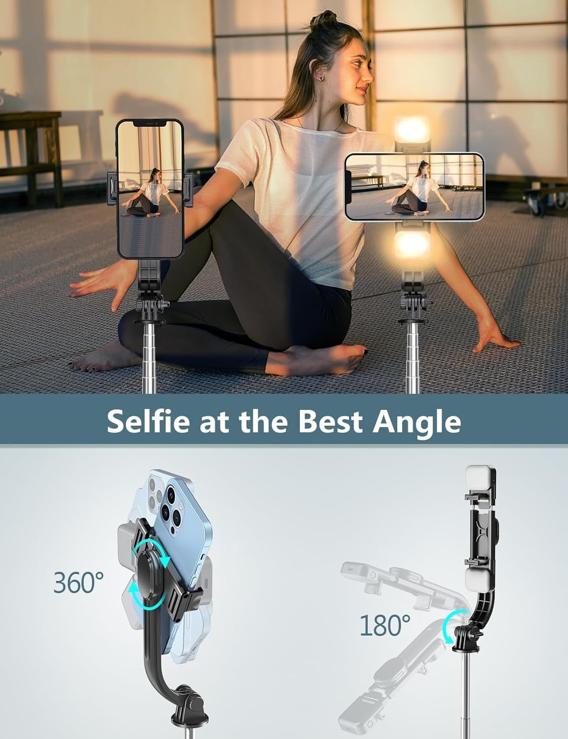 5 in 1 Vlogging Kit with Light MicrophoneTripod