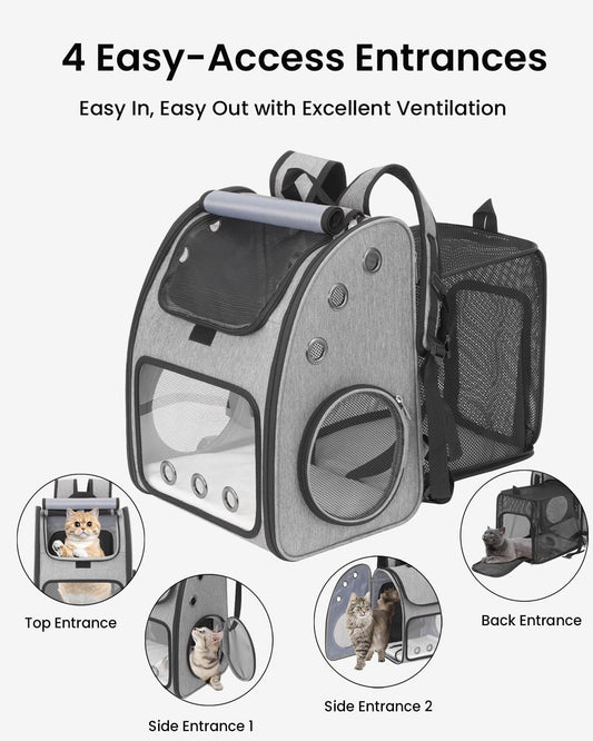 Portable Backpack for Pets breathable mesh