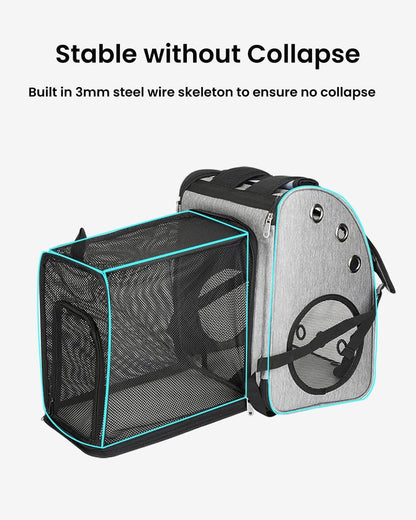 Portable Backpack for Pets breathable mesh