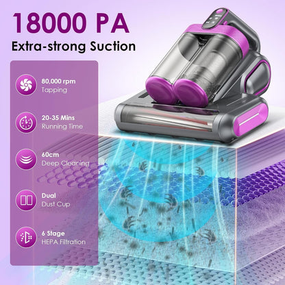 Mattress Vacuum Cleaner removes dust