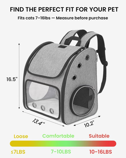 Portable Backpack for Pets breathable mesh