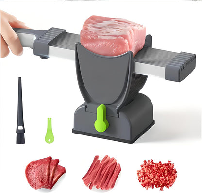ONCE FOR ALL Fresh Meat Slicer Cleaver Kitchen Knife Set For Meat Slicing Shredding, Manual Jerky Cutter Food Slicer For Beef Pork Mutton For Home Cooking BBQ Hot Pot