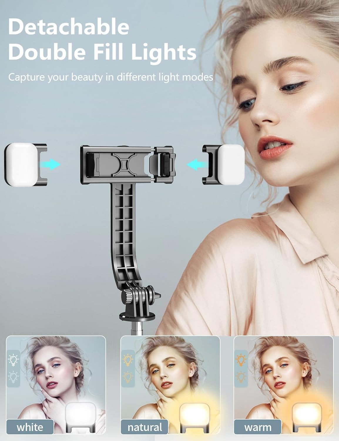5 in 1 Vlogging Kit with Light MicrophoneTripod