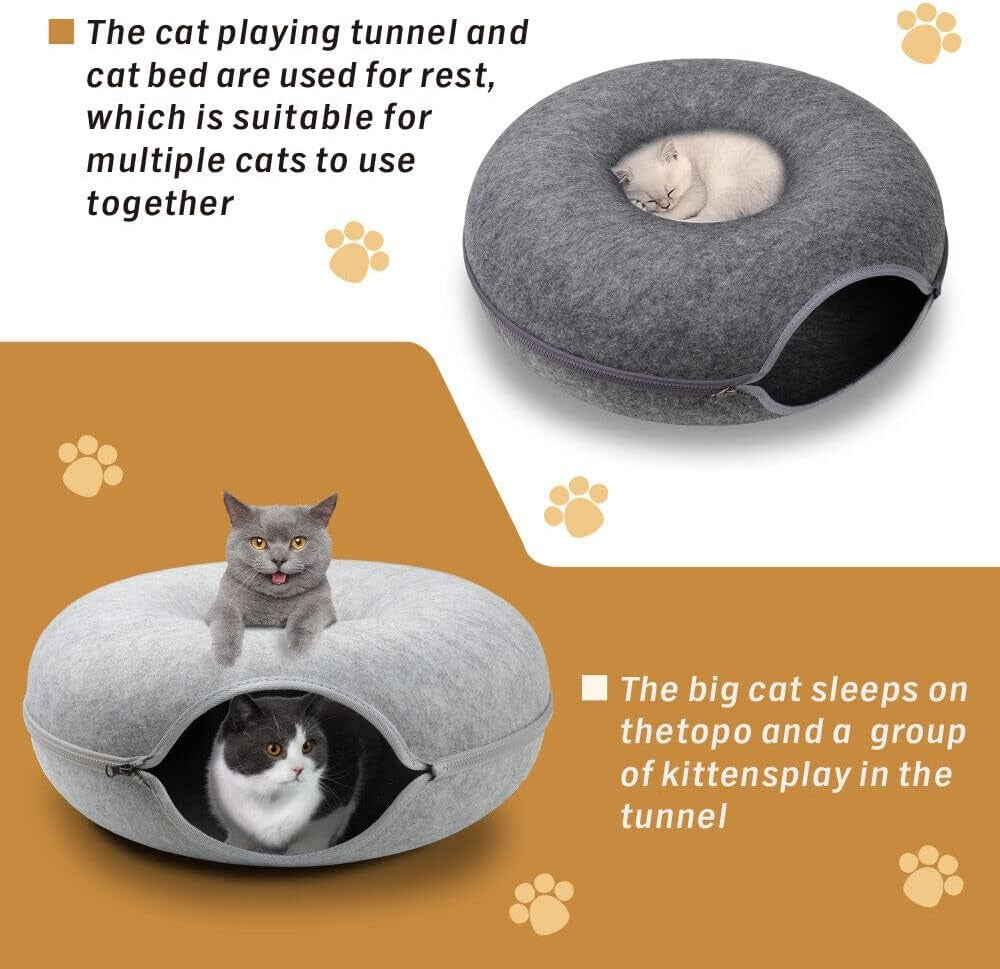 Cat Donut Tunnel Bed sturdy design